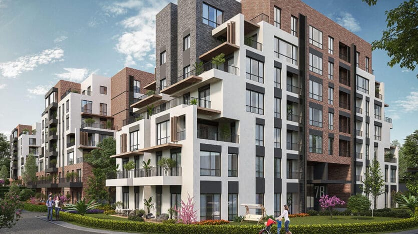 Modern residential apartments with lake view in Istanbul