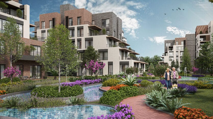 Premium residential community with outdoor green spaces