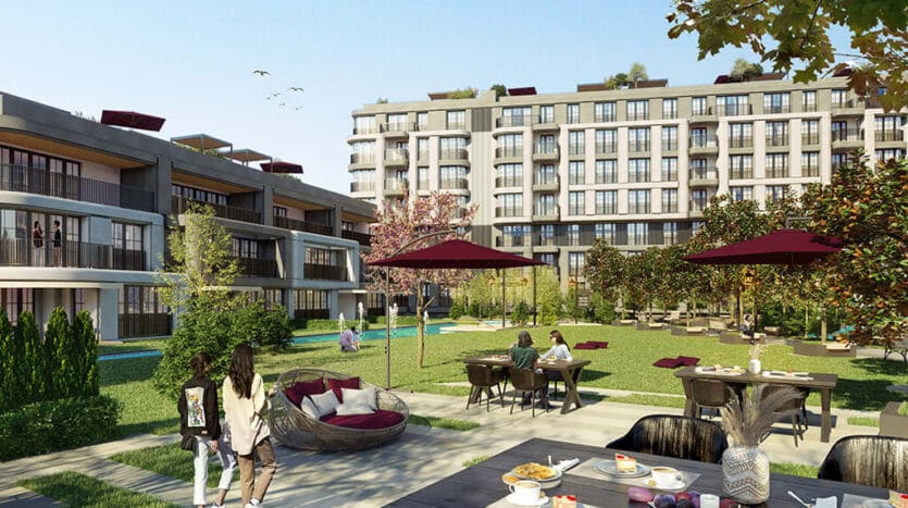 Secure gated community with parking and security