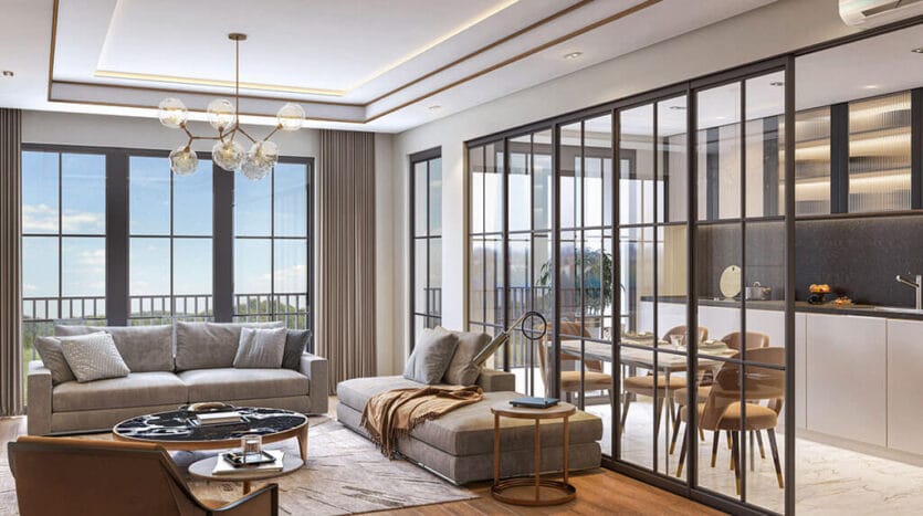 Peaceful residential area with green surroundings