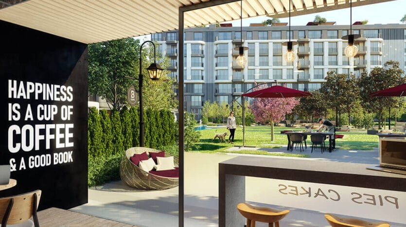 Residential compound with gym and wellness facilities