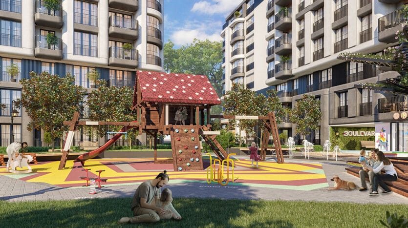 Urban living project near transportation in Istanbul